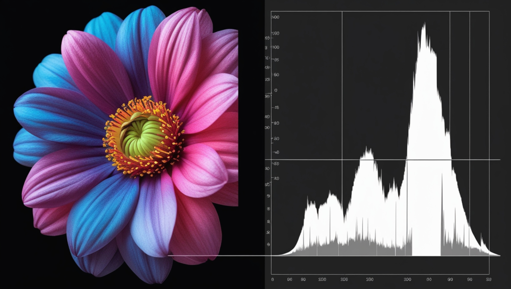 Example of an image histogram